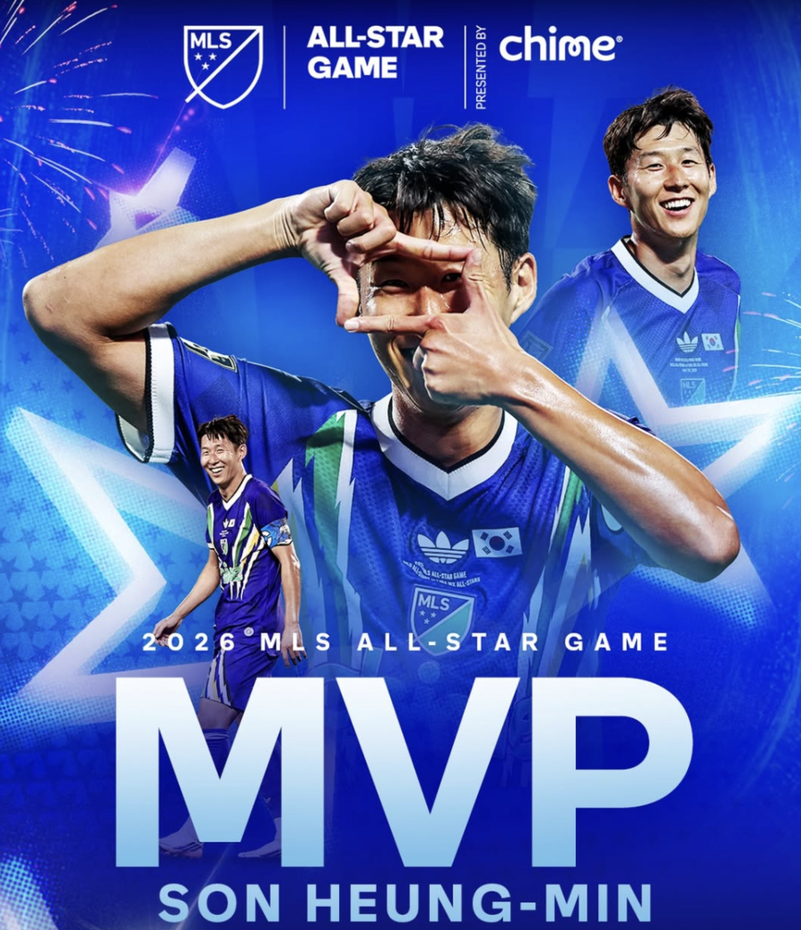 [오피셜] '그야말로 훨훨 날았다!' 손흥민, 월드컵 이후 4G 연속골 폭발...MLS 올스타전 MOM 선정 쾌거까지