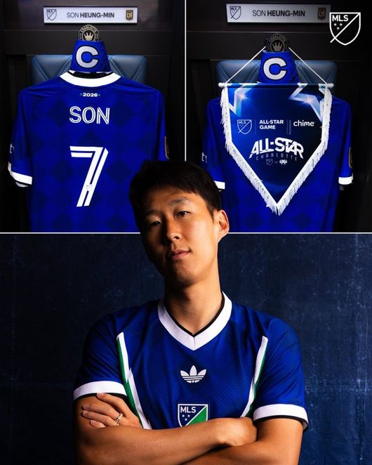 [오피셜] 태극마크 가슴에 단 손흥민은 다르다…MLS 올스타 주장 → 2골 폭발 → MVP 싹쓸이 "올스타전 역대 최단시간 멀티골"