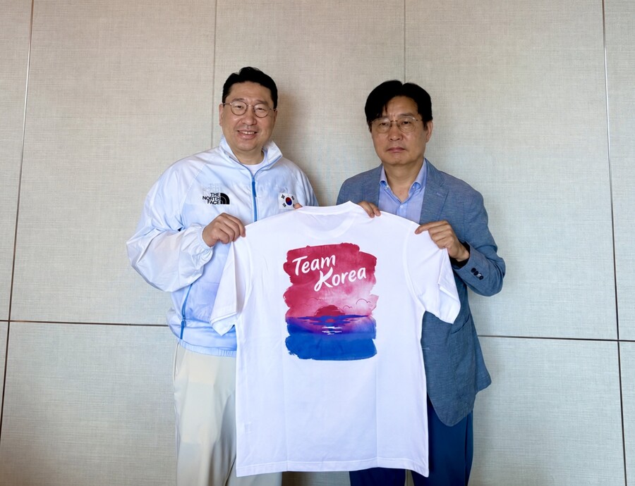 연일 아시안게임 홍보 이상현 선수단장, 김봉진 체육기자연맹 회장에게 적극적 지원 부탁