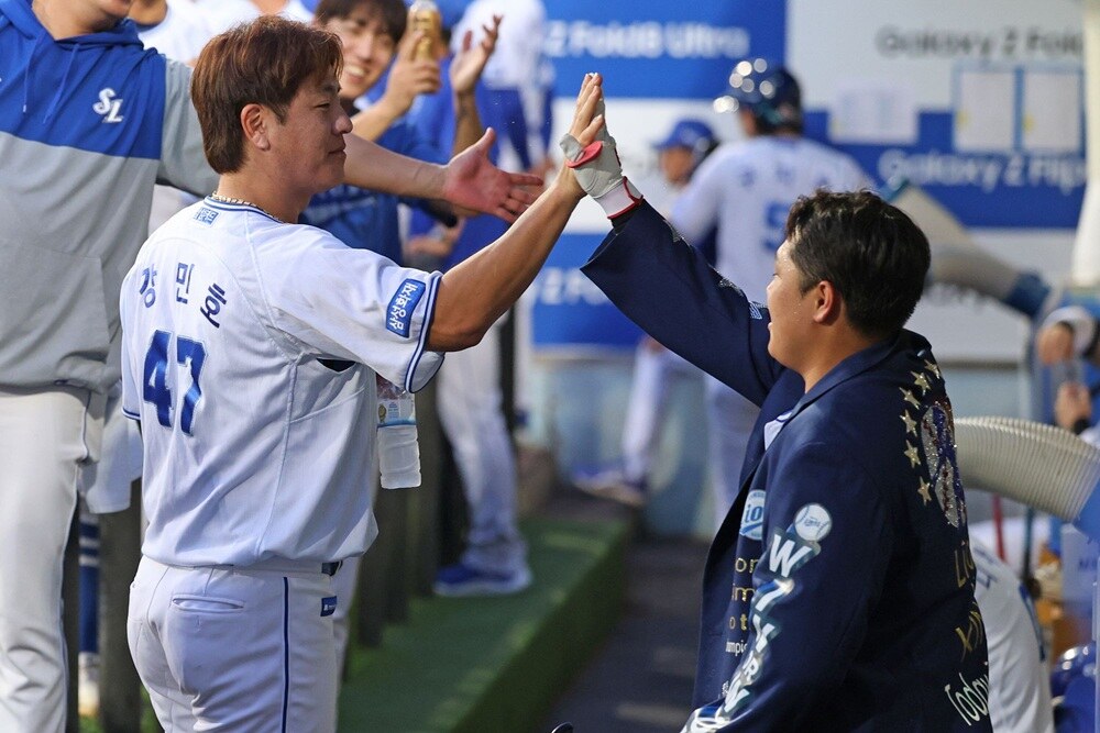 "이제 네가 삼성 주전 포수다" 강민호도 인정, 드디어 후계자 찾았나…2000년생 후배 대답은