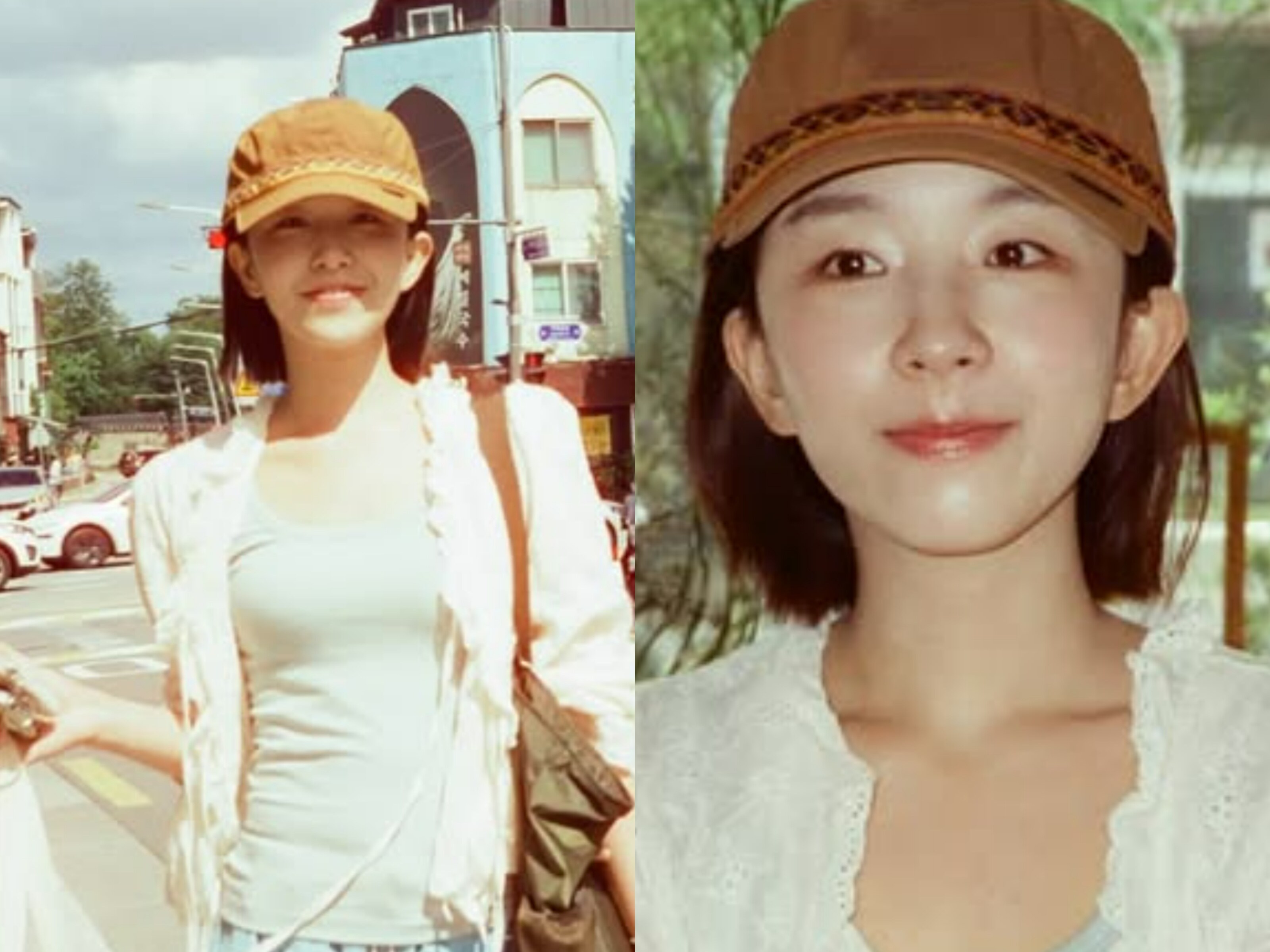 '장기하♥' 윤가이, '아이유 선곡 논란' 속 서촌서 포착 '여유로운 미소'