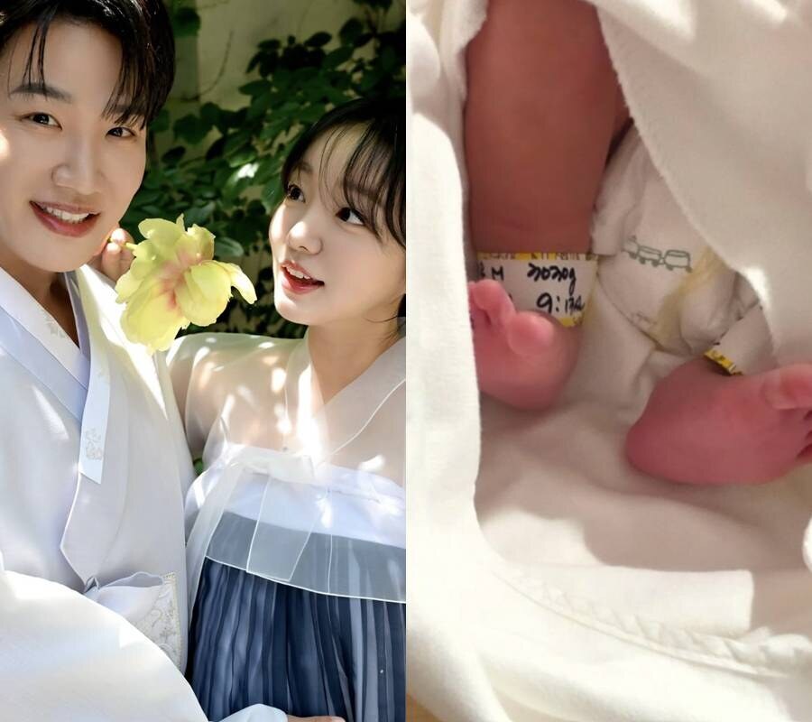 김기리, 생후 5일 子 공개 "실감 안 나…♥문지인 회복에 최선"