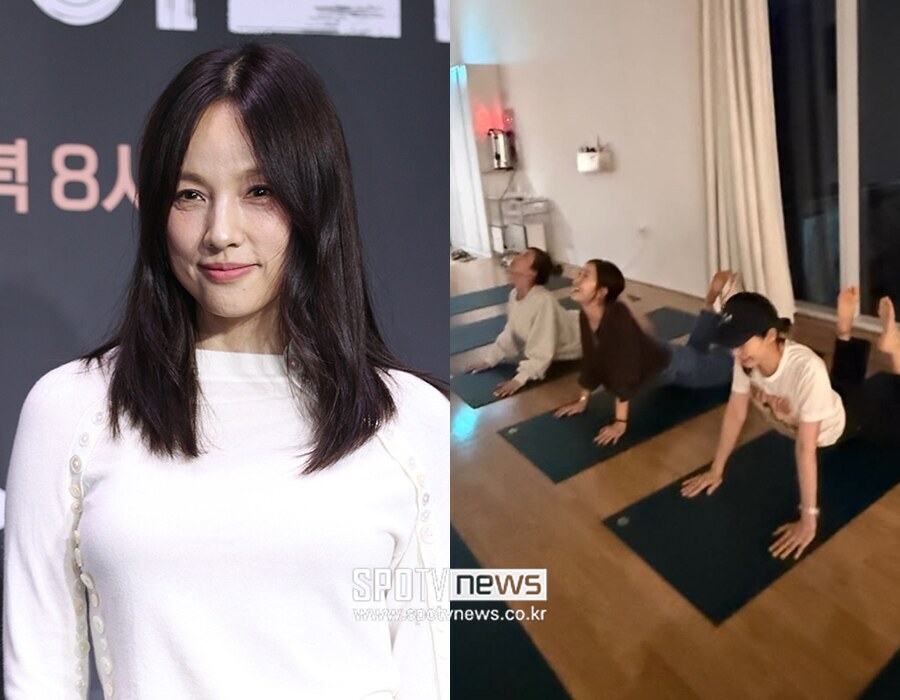 핑클 완전체, 이효리 수강생 됐다…요가원 수련 '인증'