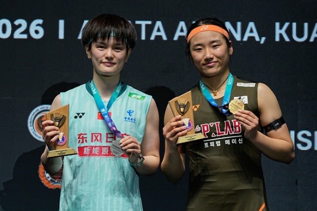 ▲ 세계랭킹이 하락한 왕즈이는 대진표를 따라가면 1위 안세영과 운명적인 4강 맞대결이 기다리고 있다. 물론 높은 벽 안세영을 만나기 위해서는 부진부터 탈출해야 한다. ⓒ 연합뉴스/AP
