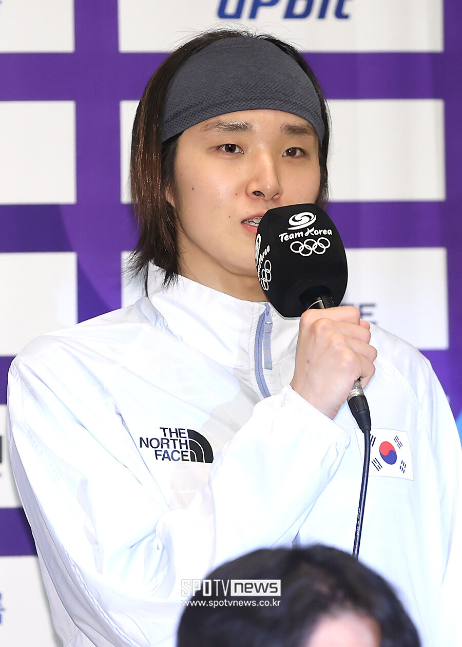 [포토S] 김우민, "많은 메달을 가져오겠습니다"