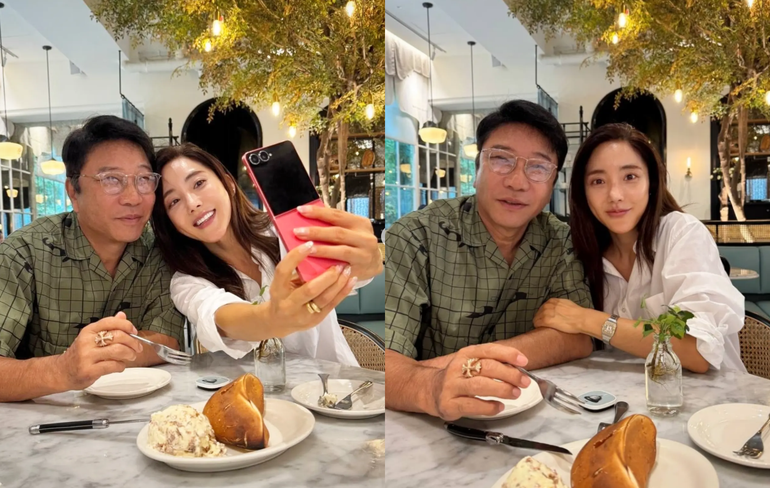 "영원한 S.E.S.의 아버지"…바다, SM 떠난 이수만과 다정 투샷