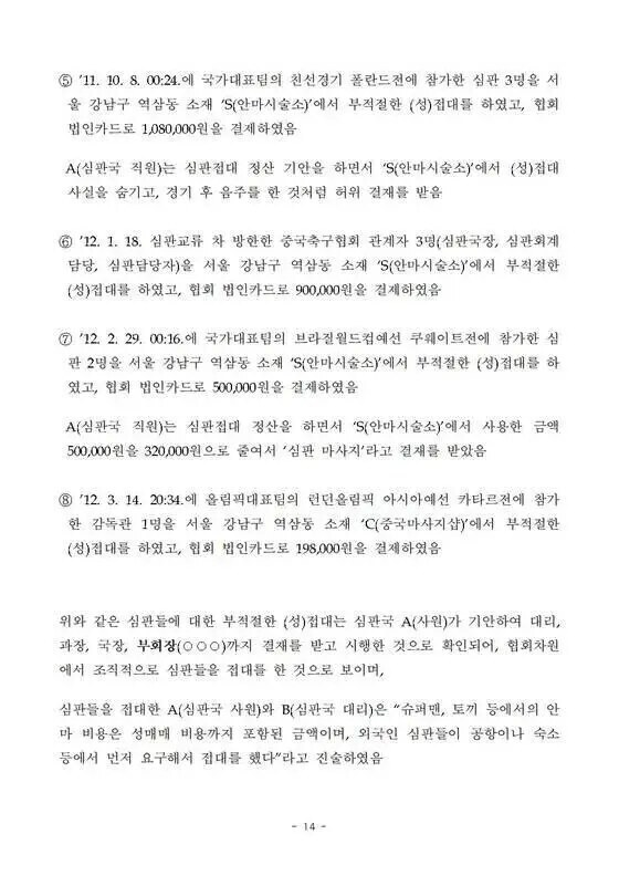 대한축구협회 법카로 결제됐는데…'성 접대' 의혹 日 심판 7명 전수 조사 → 일본축구협회 "승부조작도, 과도한 접대도 확인 불가"
