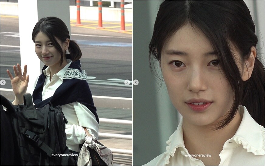 수지, '무보정'에도 살아남은 충격적 피부 상태...과한 애굣살도 예쁜 '실물 깡패'
