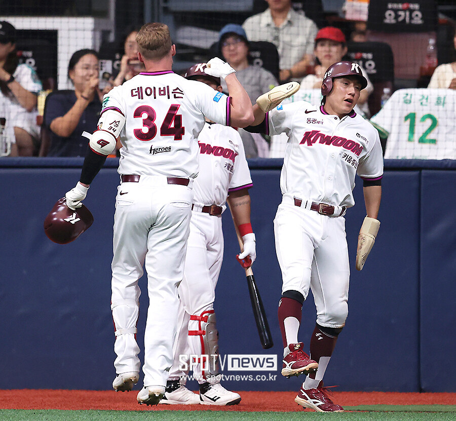 [포토S] 데이비슨, '서건창과 홈런 세리머니'