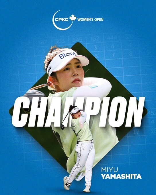 ▲ 야마시타 미유가 미국여자프로골프(LPGA) 투어 역대 최소타 타이기록을 세웠다. ⓒ LPGA SNS