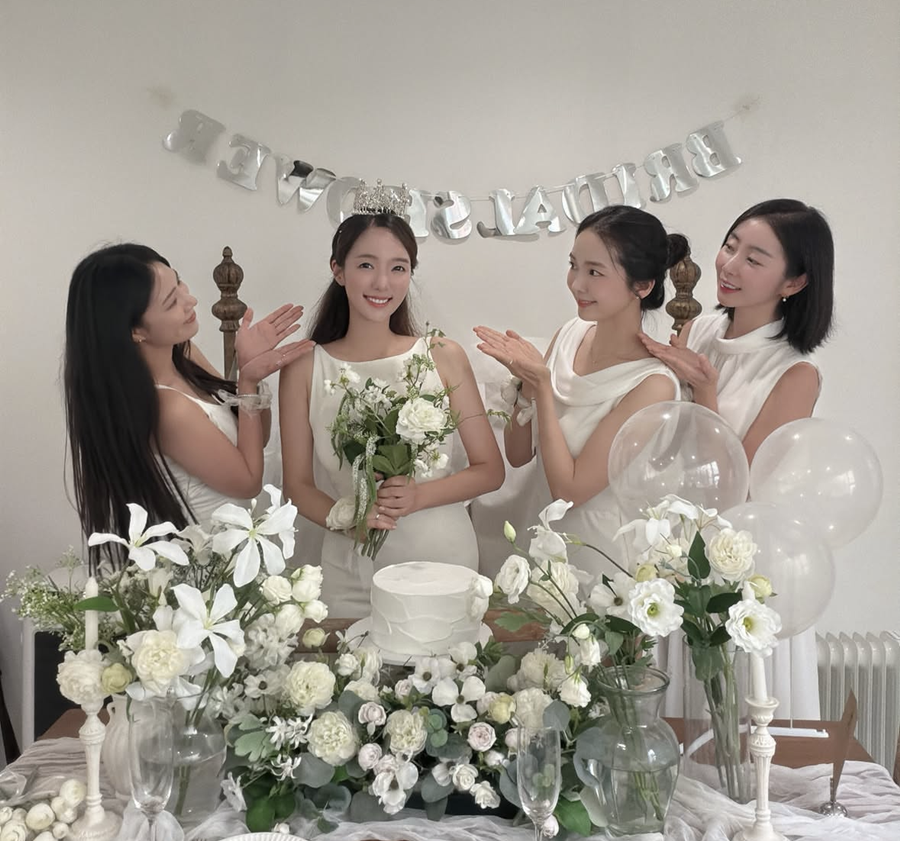 스텔라 민희, "저도 갑니다" 결혼 발표…멤버들 축하 속 브라이덜 샤워