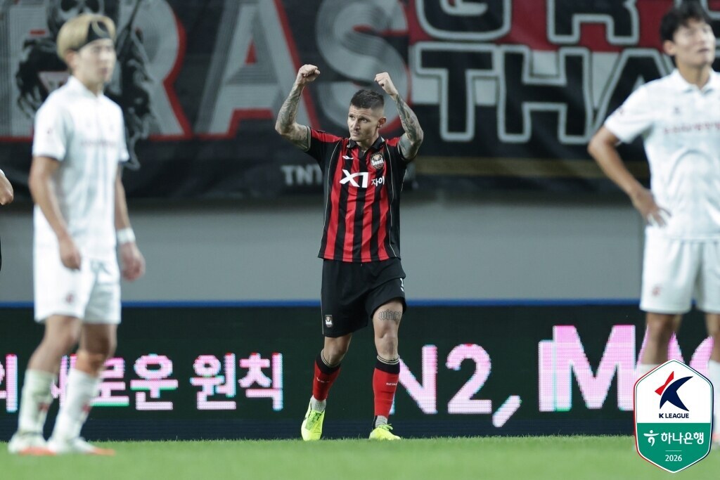 ▲ 25일 오후 서울월드컵경기장에서 FC서울과 부천FC1995가 하나은행 K리그1 2026 25라운드를 통해 맞붙었다. 두 팀 모두 상승세를 이어가려는 혈전 속에 클리말라가 결승골을 뽑아낸 서울의 1-0 승리로 끝이 났다. ⓒ 한국프로축구연맹