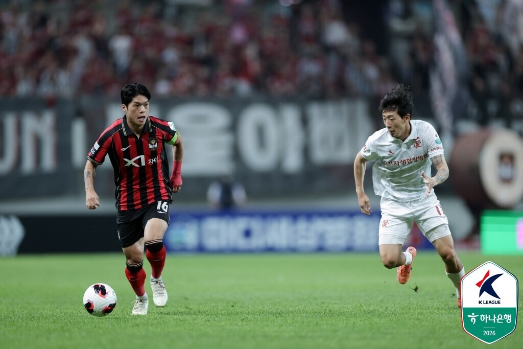 ▲ 25일 오후 서울월드컵경기장에서 FC서울과 부천FC1995가 하나은행 K리그1 2026 25라운드를 통해 맞붙었다. 두 팀 모두 상승세를 이어가려는 혈전 속에 클리말라가 결승골을 뽑아낸 서울의 1-0 승리로 끝이 났다. ⓒ 한국프로축구연맹