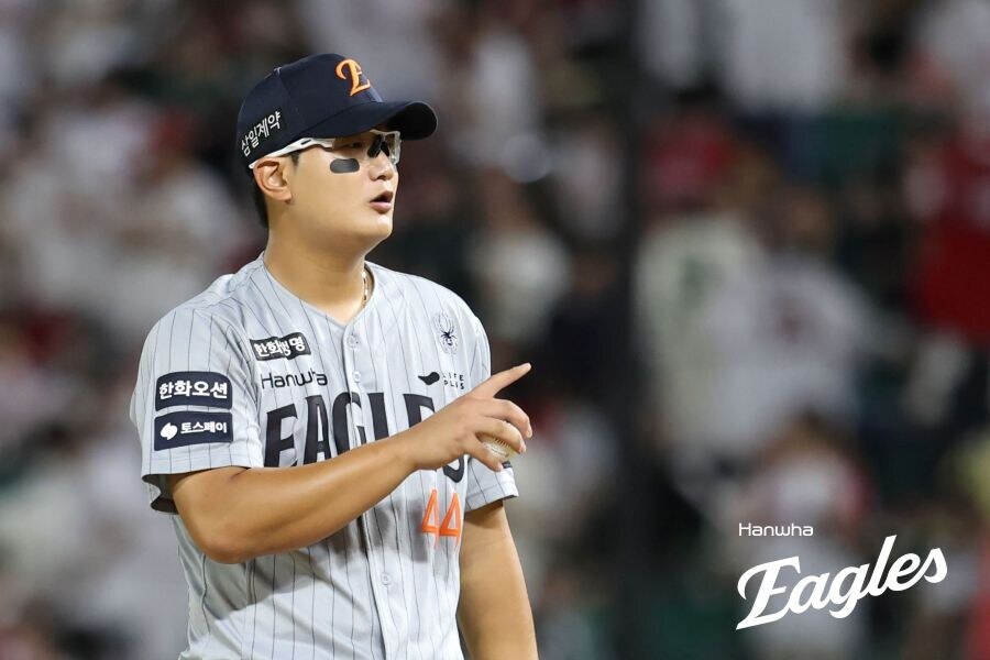 ▲ 1군 복귀 후 세 경기에서 실마리를 찾기 위해 안간힘을 쓴 김서현 ⓒ한화이글스