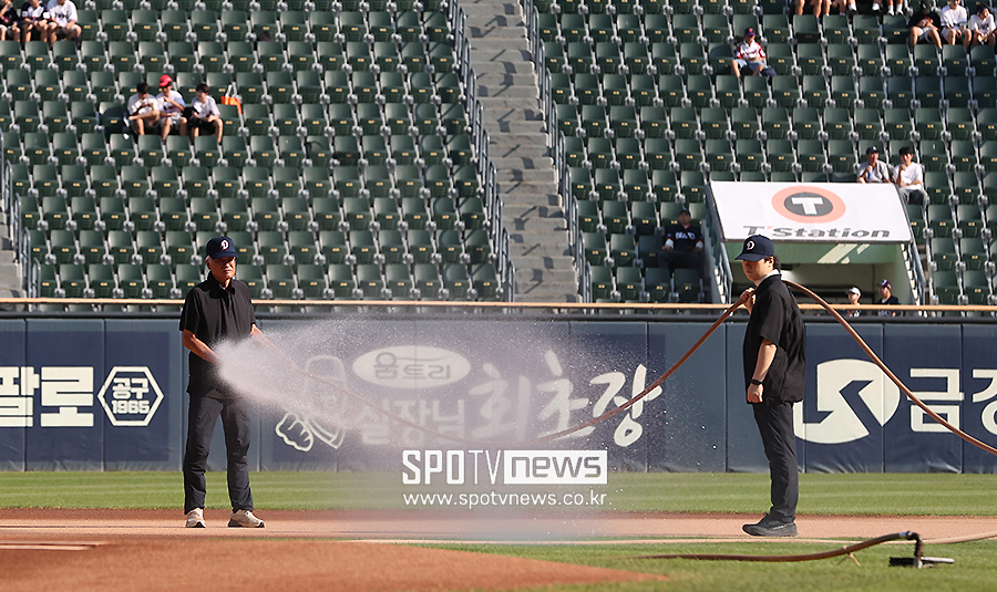 KBO 잠실-광주 경기 폭염 취소…폭염중대경보로 오후 1시 전에 취소 결정