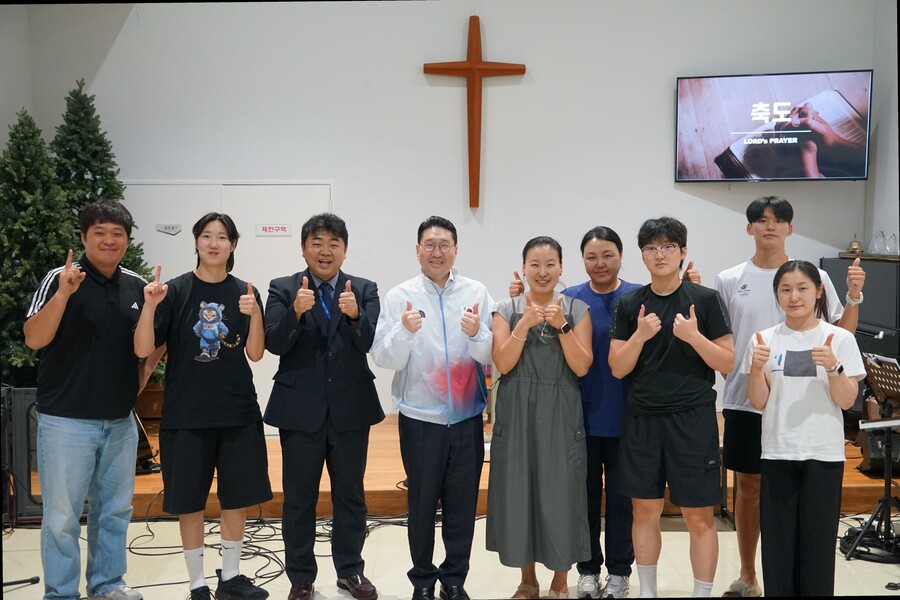 '신앙의 힘'도 중요해…이상현 AG 선수단장, 진천선수촌 내 종교 시설 방문해 격려