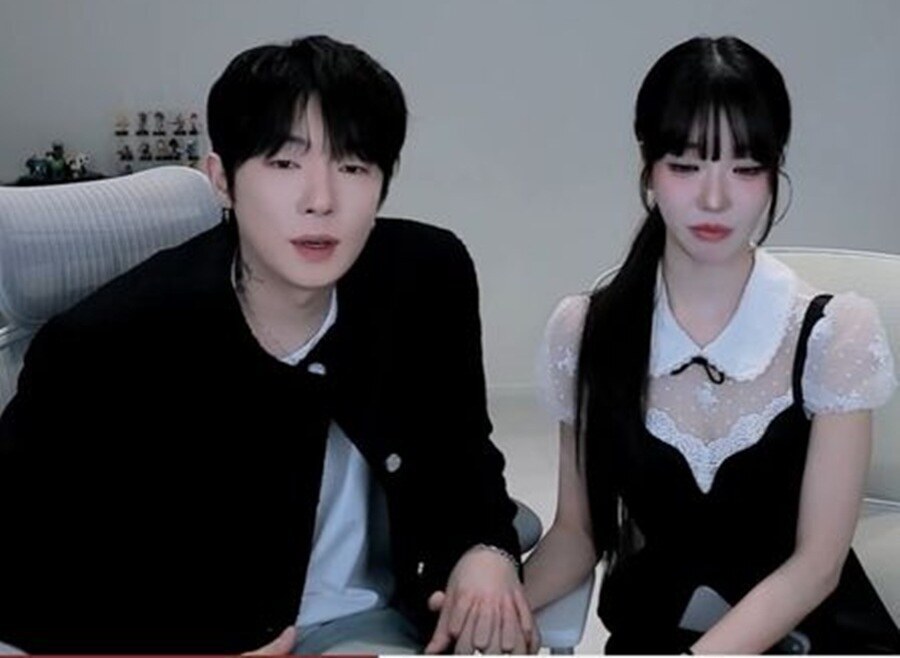 ▲ 케이(왼쪽), 과즙세연. 출처| 케이 방송 캡쳐