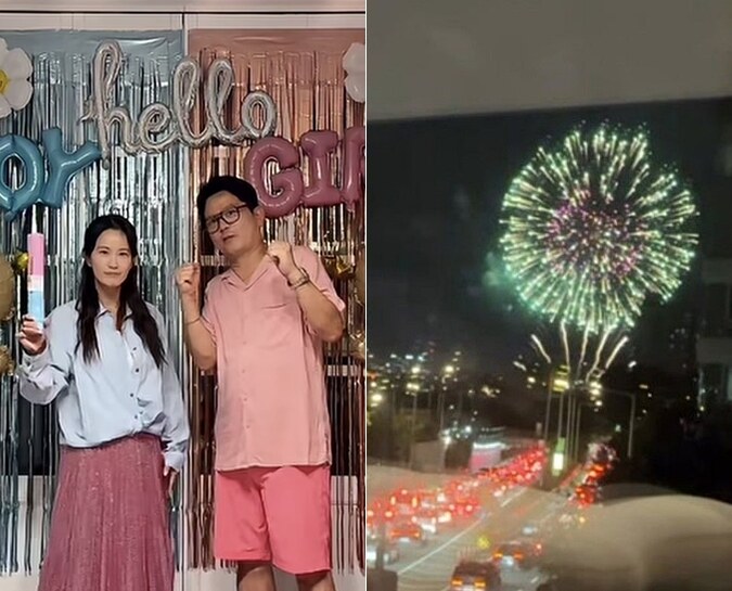 '김준호♥' 김지민, '불꽃축제 명당' 77평 신혼집 공개 "전야제가 본식 같아"