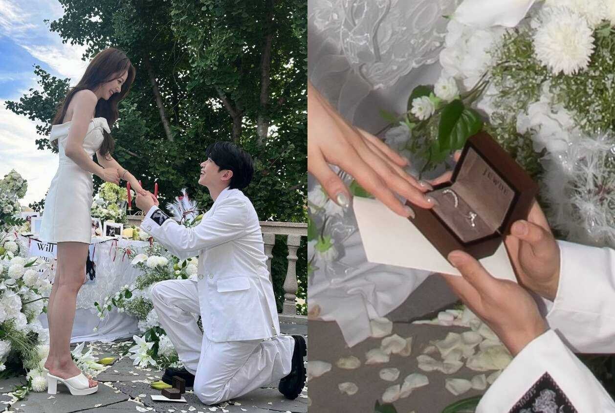 '10월 결혼' 강균성, ♥유하진에 결혼식급 프러포즈…다이아 크기에 '깜짝'