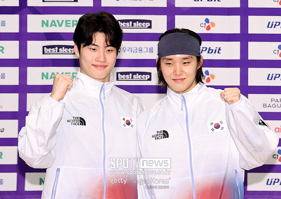 ▲ 황선우, 김우민 ⓒ곽혜미 기자