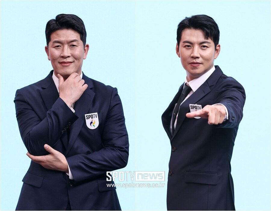 ▲ 김병현(왼쪽) 이대형 SPOTV 해설위원.
