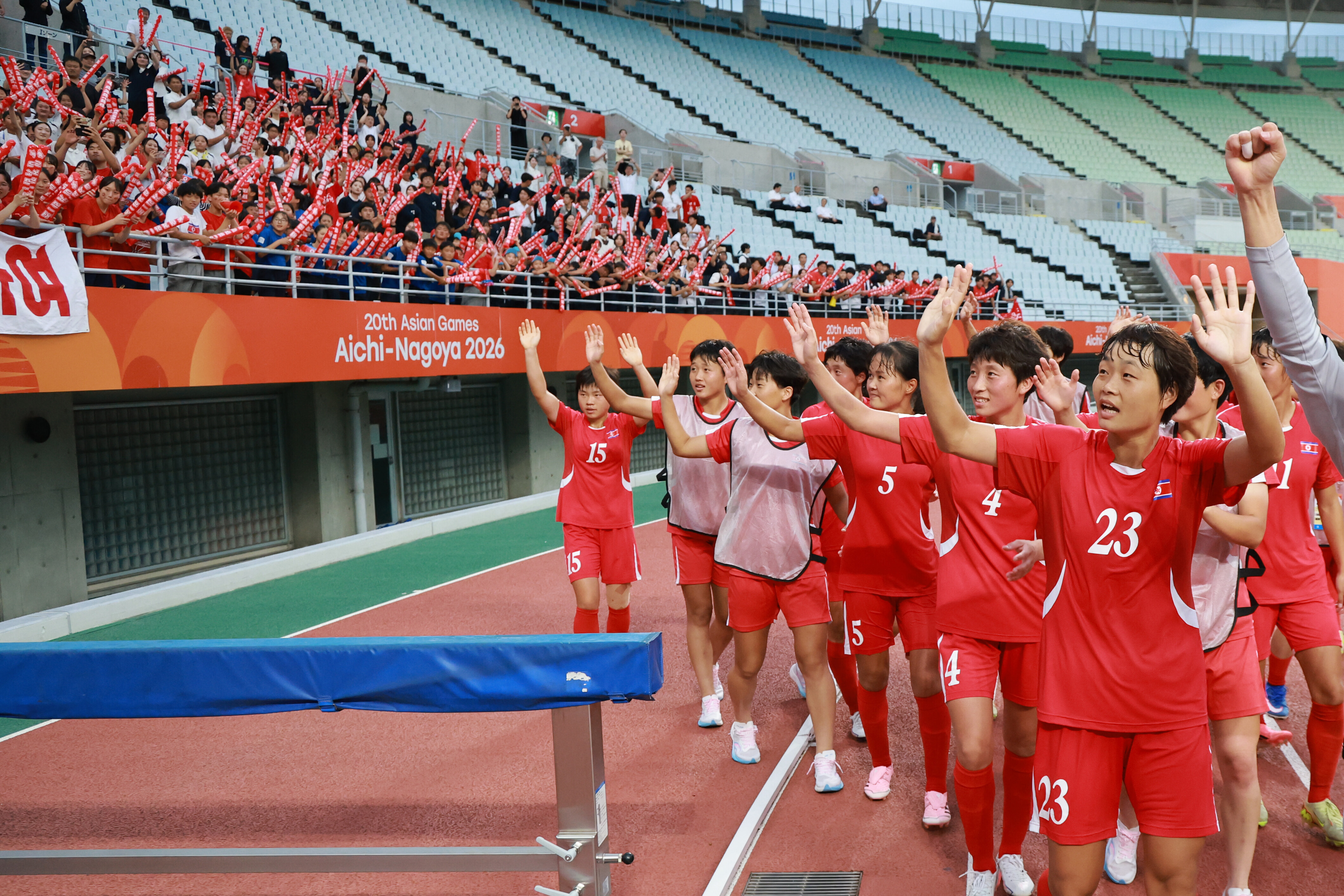 [나고야 NOW] '골골골골골골골골골골' 축구에서 무려 '10-0' 나왔다...'최강' 북한, 아시안게임 첫 경기서 방글라데시에 대승