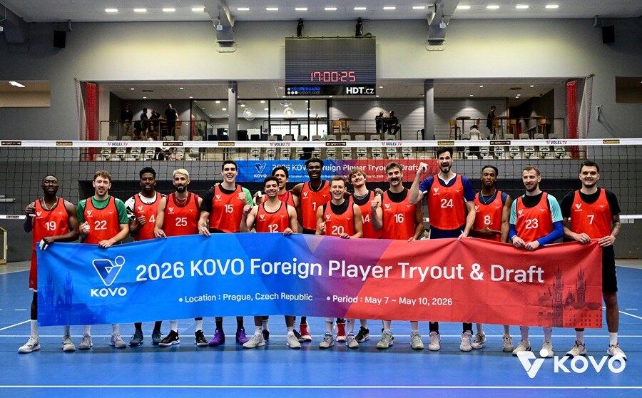 ▲ 2026 KOVO 남자부 외국인 선수 트라이아웃 및 드래프트에 참가한 선수들 ⓒKOVO
