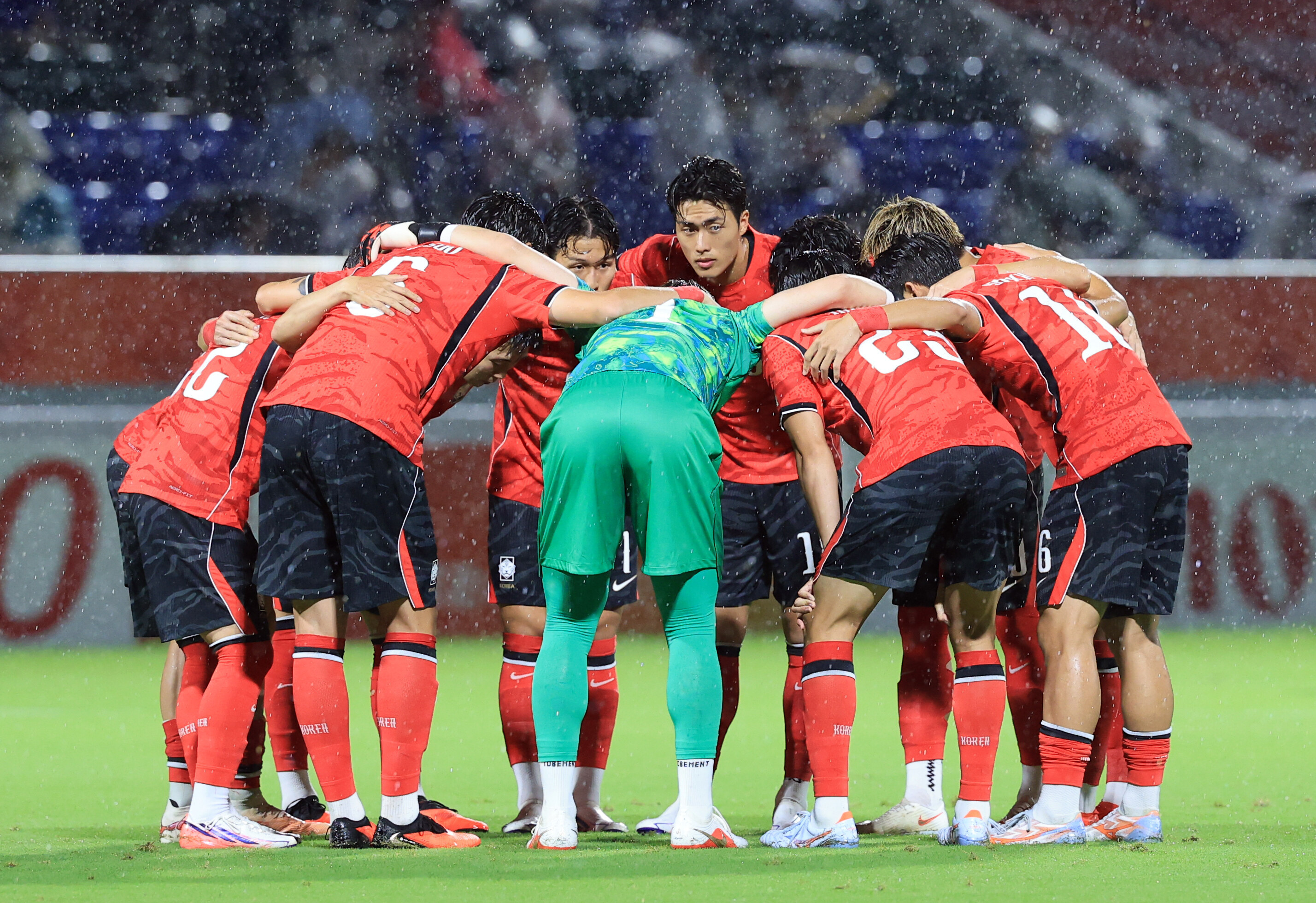 ▲ 이민성 감독이 이끄는 대한민국 23세 이하(U-23) 축구대표팀은 15일 오후 7시 30분 일본 나고야의 파로마 미즈호 럭비경기장에서 열린 2026 아이치·나고야 아시안게임 남자 축구 조별리그 D조 1차전에서 카타르에 4-1로 승리했다.&nbsp; ⓒ연합뉴스