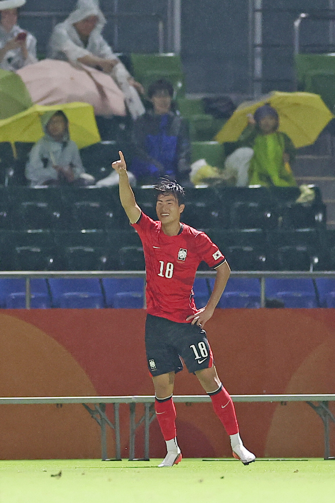 ▲ 이민성 감독이 이끄는 대한민국 23세 이하(U-23) 축구대표팀은 15일 오후 7시 30분 일본 나고야의 파로마 미즈호 럭비경기장에서 열린 2026 아이치·나고야 아시안게임 남자 축구 조별리그 D조 1차전에서 카타르에 4-1로 승리했다.&nbsp; ⓒ연합뉴스