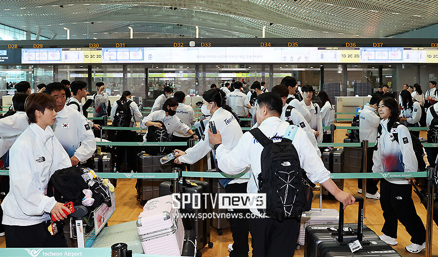▲ 대한민국 국가대표 선수단 ⓒ곽혜미 기자