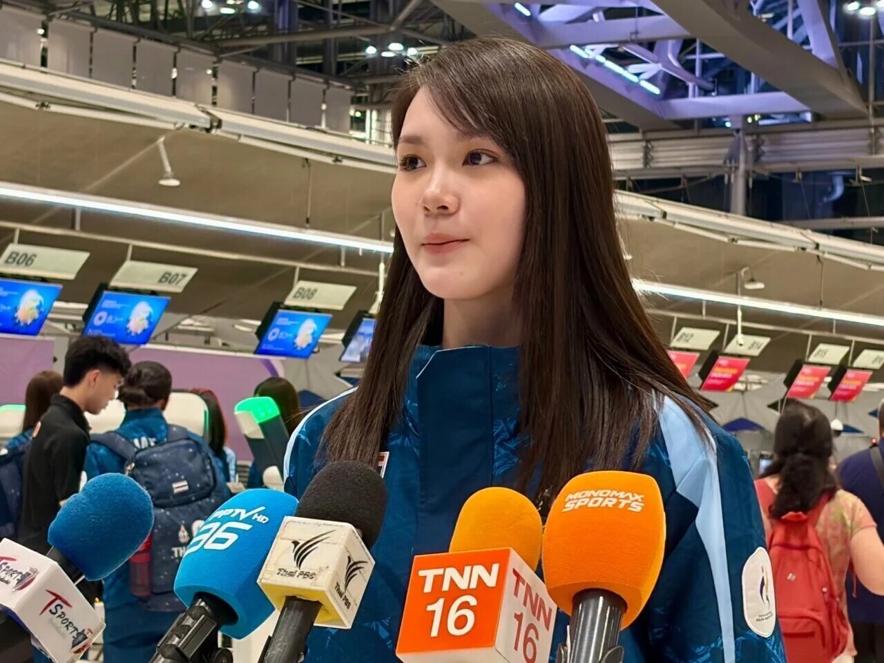 ▲ 안세영의 라이벌인 천위페이와 결승 접전을 벌이며 성장세를 보여준 태국 배드민턴 국가대표 피차몬이 나고야 아시안게임을 앞두고 미모로 이목을 끌기 시작했다. ⓒ 태국 데일리 스포츠 뉴스 캡쳐