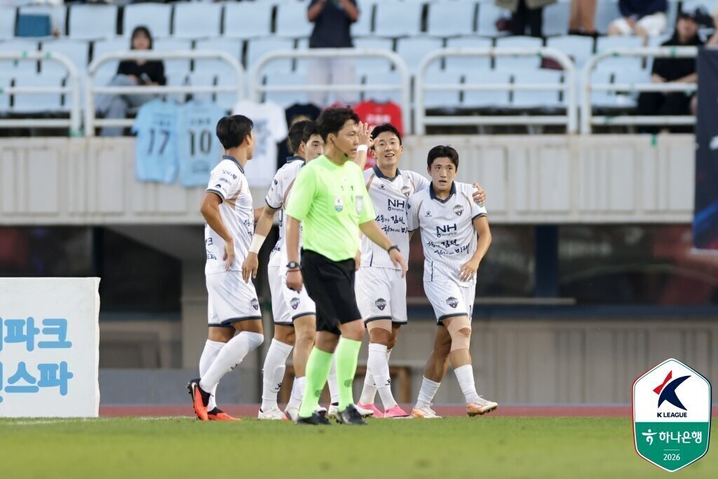 ▲ 김천 상무가 고재현, 박세진의 골로 부천FC 1995에 승리했다. ⓒ한국프로축구연맹