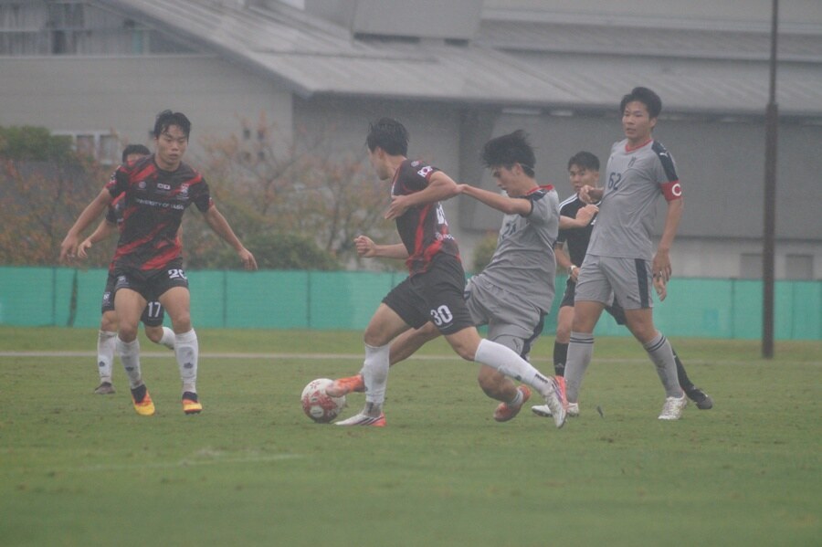 울산대, 日 호세이대와 우중 난타전 3-3 무승부…막판 동점골에 역전승 놓쳐
