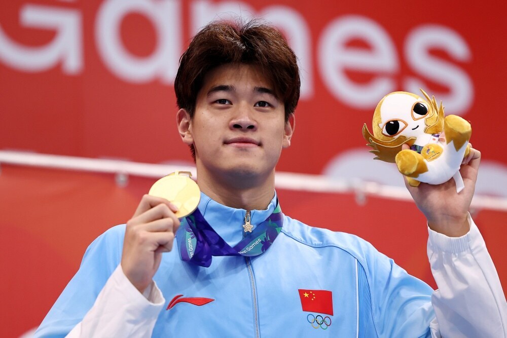 ▲ 남자 자유형 100m 세계 기록과 올림픽 기록을 보유하고 있는 중국의 판잔러 ⓒ연합뉴스