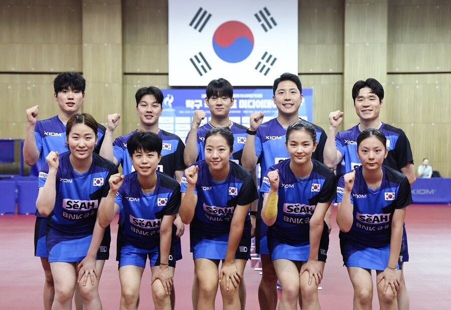 ▲ 나고야 아시안게임에서 지난 항저우 대회(1개) 이상의 금메달을 노리고 있는 한국 탁구 대표팀 ⓒ연합뉴스