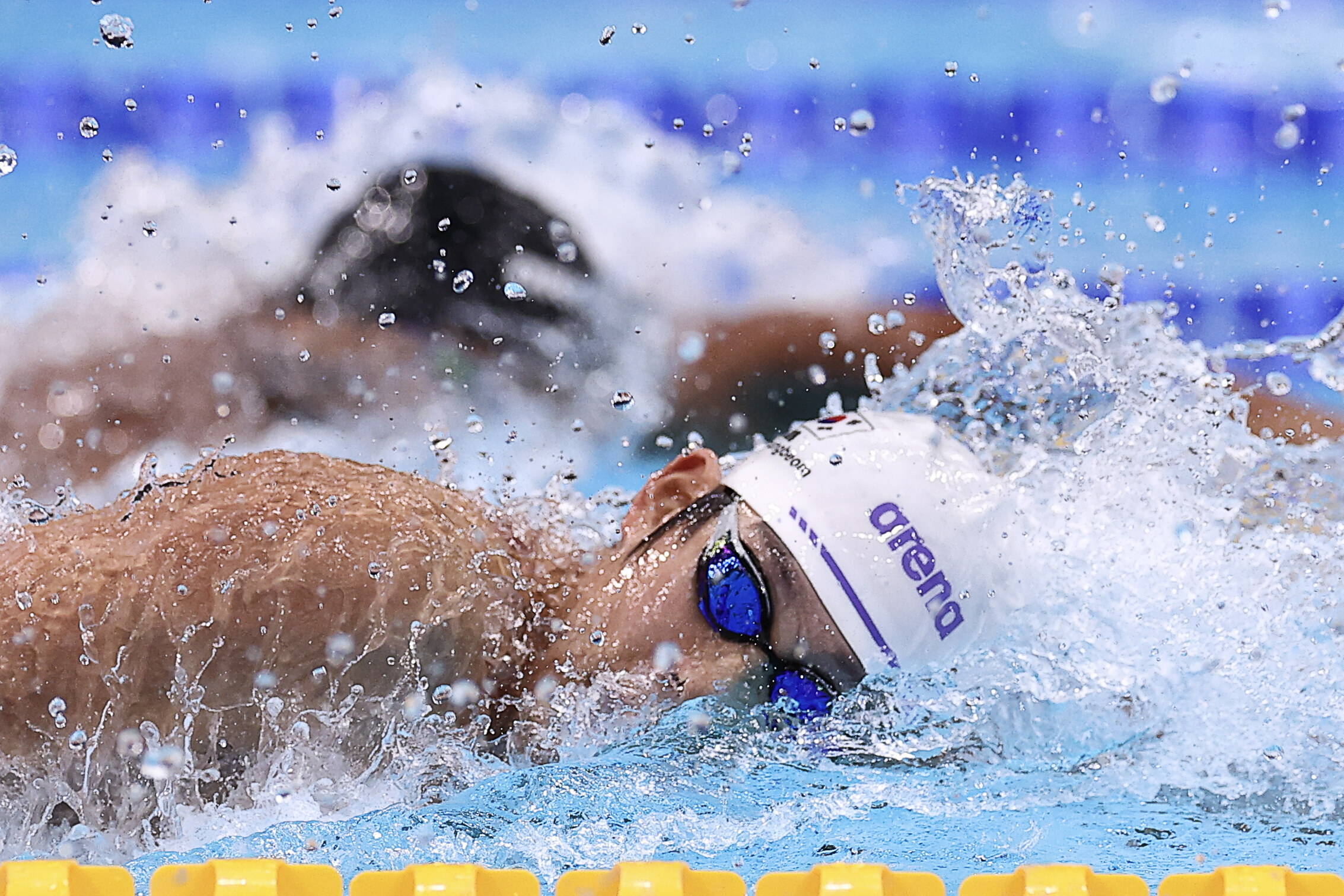 '지유찬 금메달 기록까지 깼다!' 김영범 21초71 AG新→전체 1위 자유형 50m 결선행…'디펜딩 챔피언'도 3위로 합류