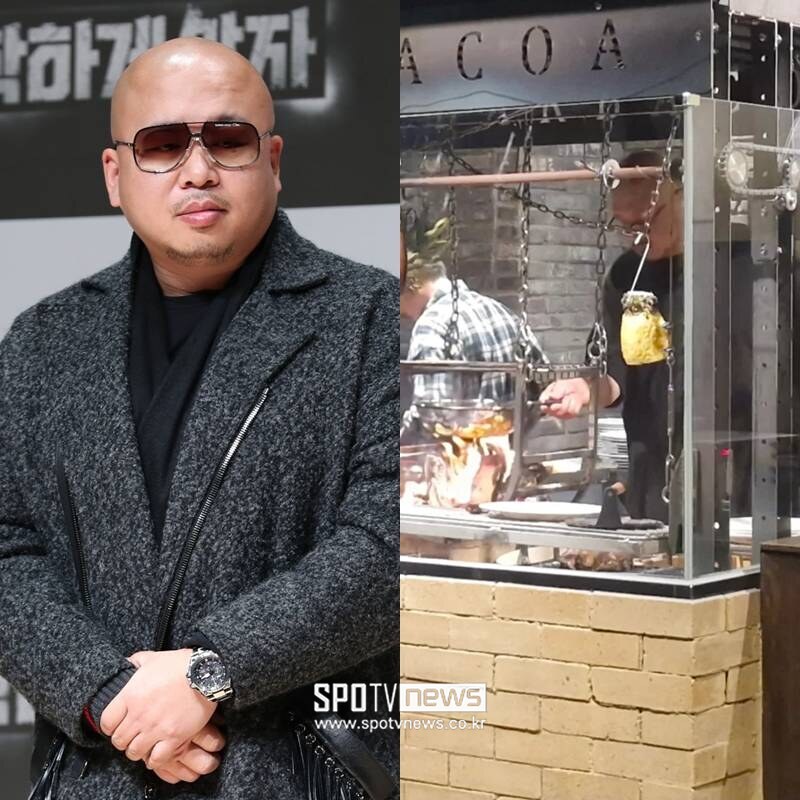 '마약 실형' 돈스파이크, 손님 맞이 코앞…새 식당서 고기 굽는 모습 공개
