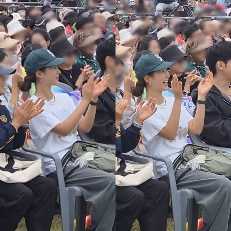 유리, 효리수 활동 마치고 제주行…'전국노래자랑' 1열 포착