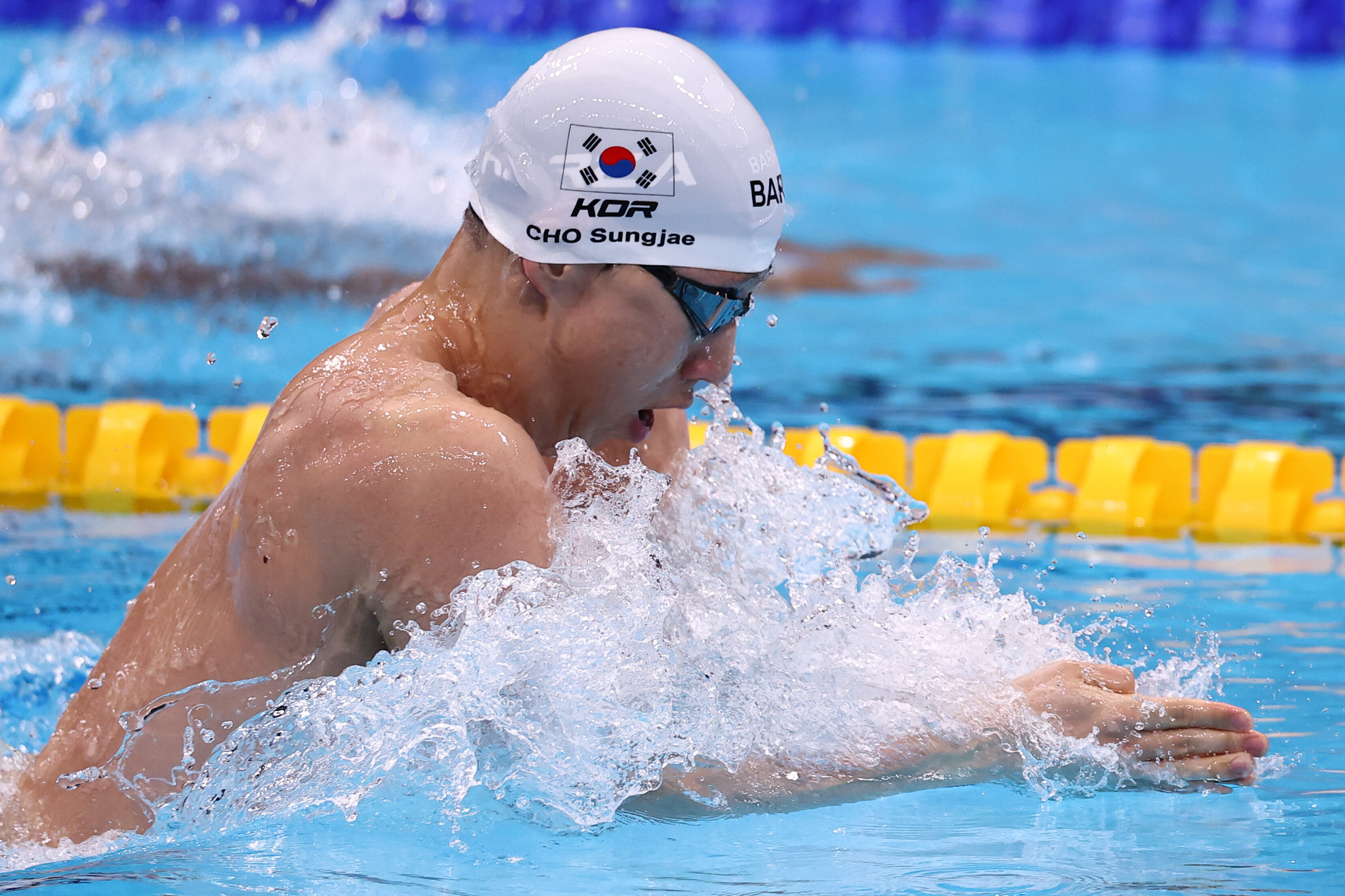 마지막 50m는 '전체 1위 日'보다 빨랐다! 조성재 막판 맹추격…전체 4위로 남자 평영 200m 결선행