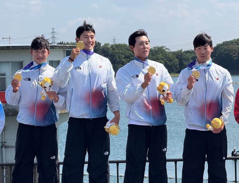 [속보] 韓 첫 번째 2관왕 나왔다! 그것도 중국 일본 차례로 제치고…카누 男 2인승 500m, 일본 꺾고 금메달