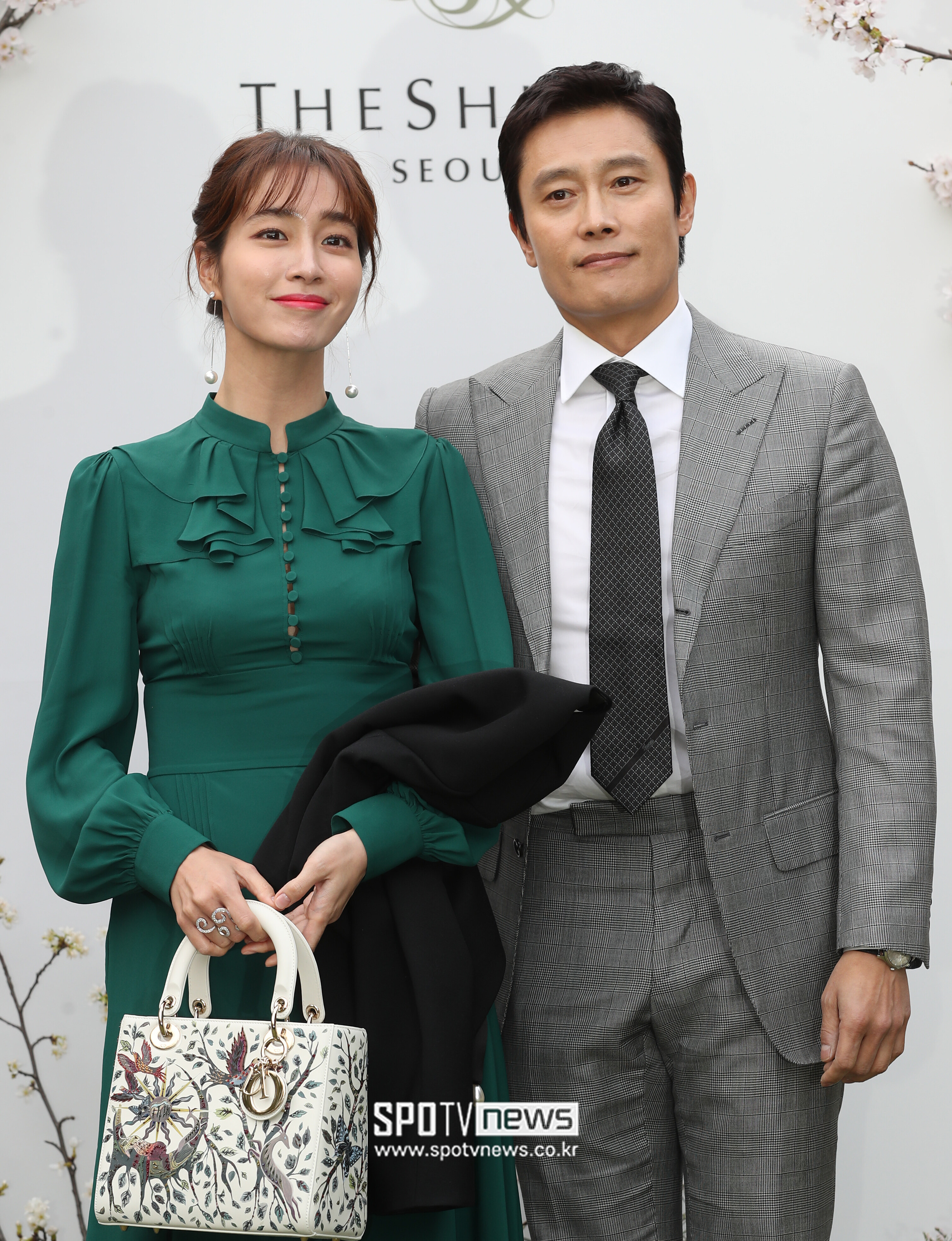 ▲ 이민정(왼쪽)과 이병헌. ⓒ곽혜미 기자