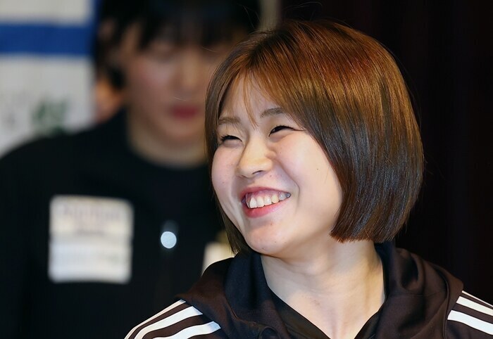 [속보] "애국가 연습 많이 했다" 독립운동가 후손 허미미 출발 좋다…28초 만에 한판승 → 女 유도 57kg급 가볍게 8강 진출