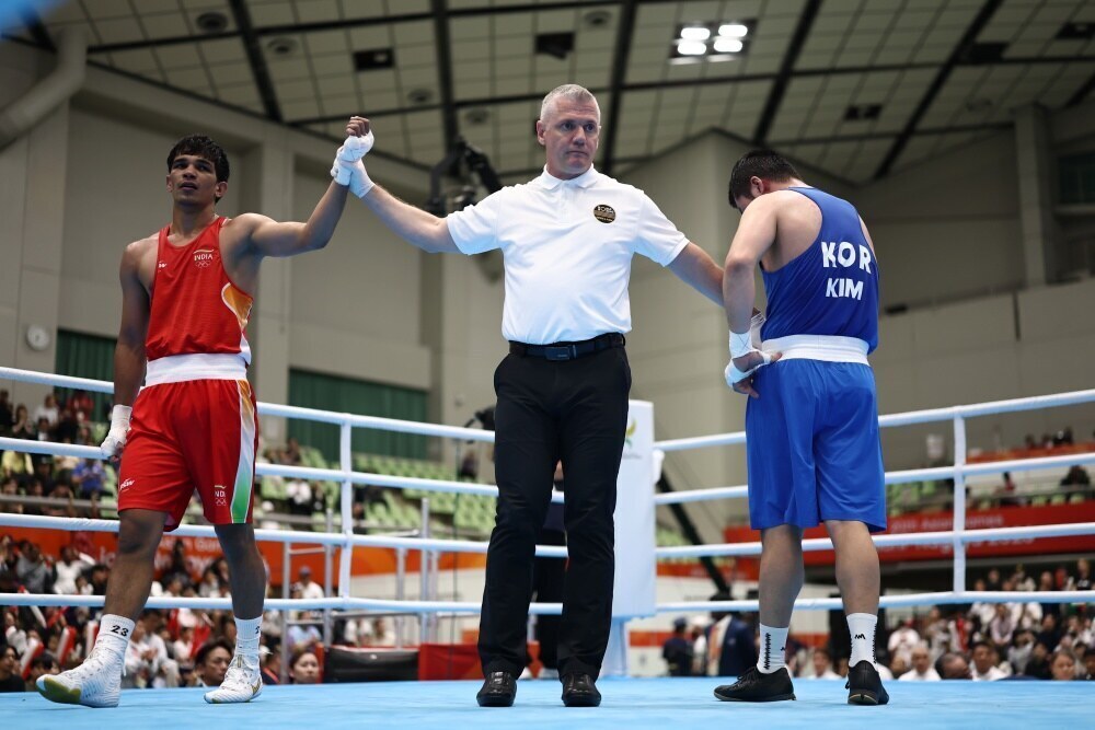 세계랭킹 11위 상대 잘 싸웠다, 男 복싱 80kg급 김민성 값진 은메달…12년 만의 금메달은 또 무산