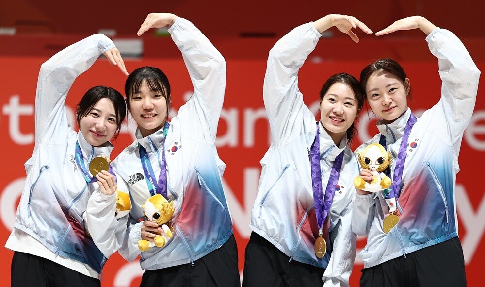 ▲ 왼쪽부터 김정미, 전하영, 서지연, 최세빈&nbsp;ⓒ연합뉴스
