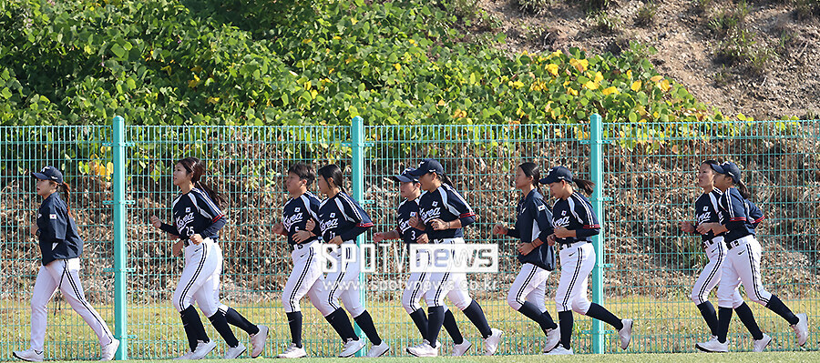 [포토S] 열띤 훈련하는 U-15 소프트볼대표팀