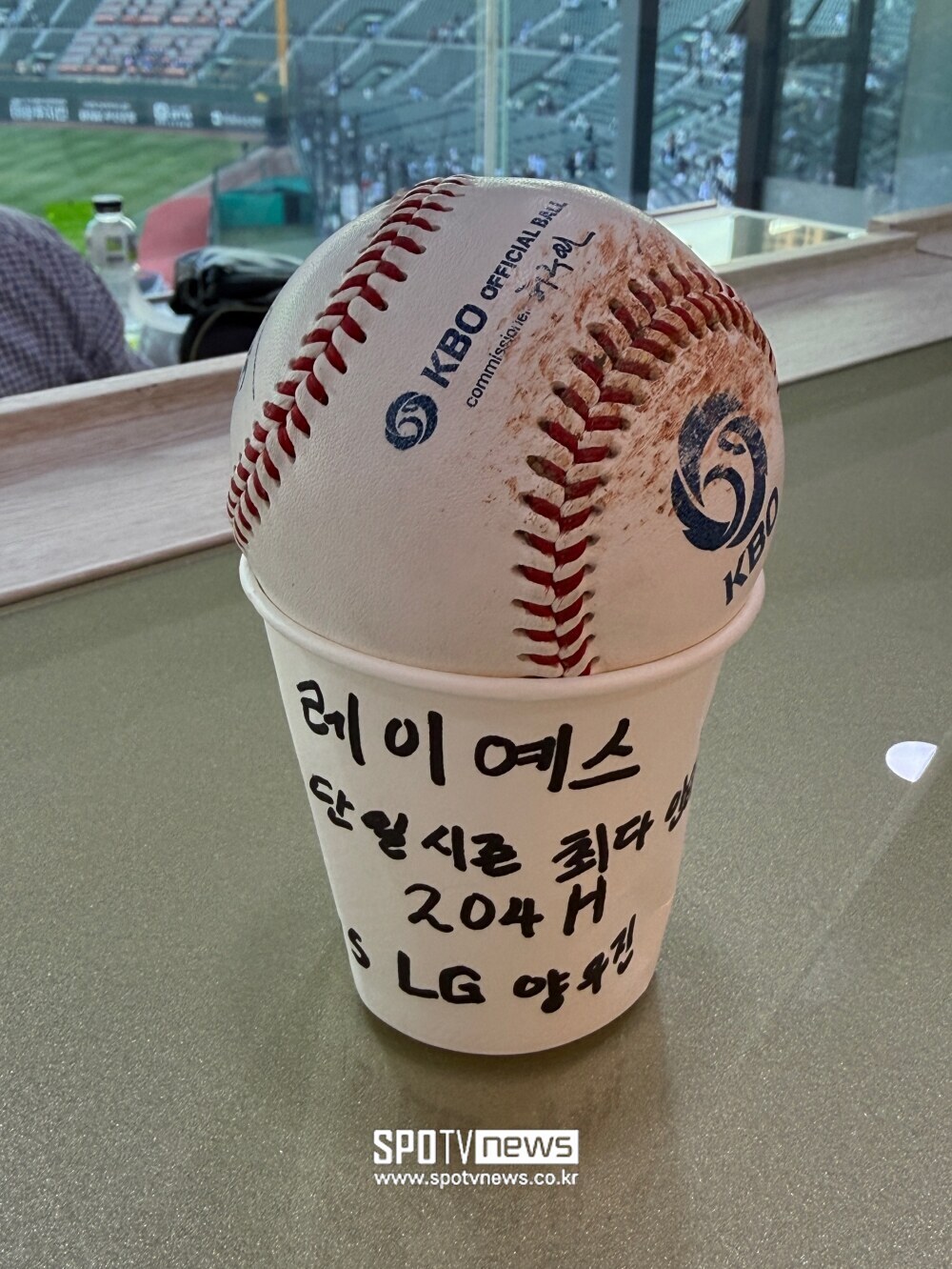 ▲ 롯데 자이언츠 빅터 레이예스가 204번째 안타를 뽑아내며, 최다안타 공동 1위로 올라섰다.