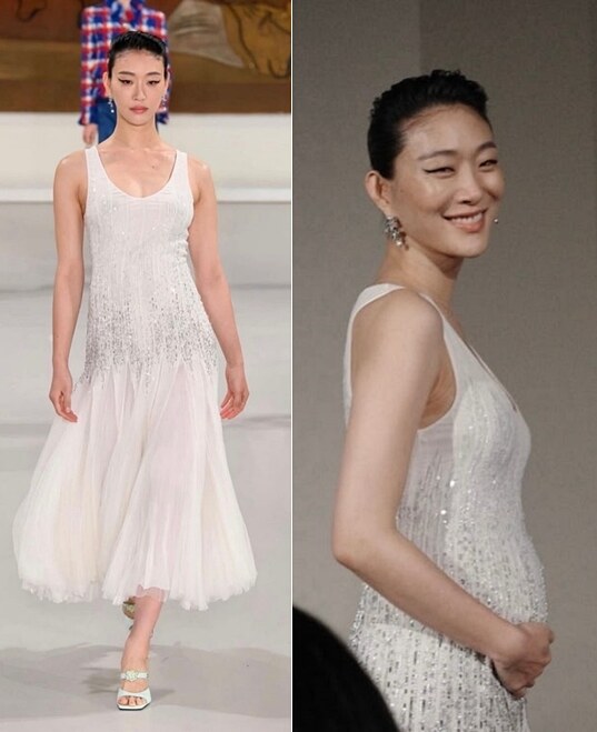 톱모델 최소라, 결혼 7년만 득녀..임신 중 샤넬쇼 올랐다 '당당한 D라인'