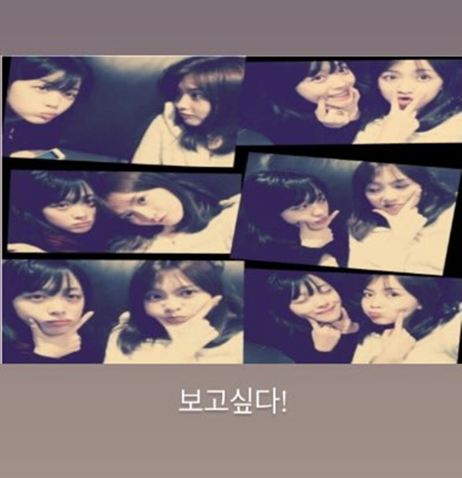 故 설리 7주기…'절친' 강지영, 생전 사진 공개 "보고 싶다"