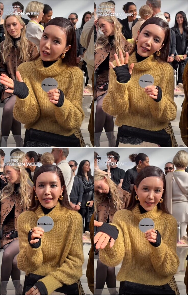 '49세' 채정안, 파리 행사장에서 파격 '헤메코' 시도에 "커프 한유주 돌려줘" vs "조명 탓" 시끌시끌