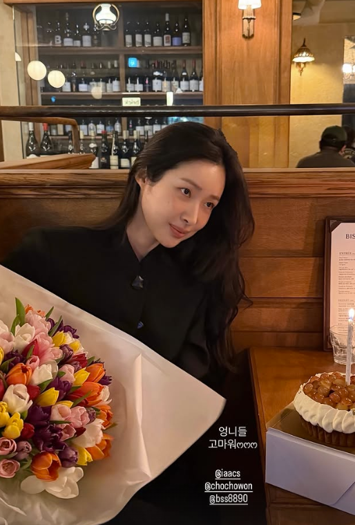 차정원, ♥하정우와 결혼 발표 후 맞은 생일...쏟아지는 꽃 선물에 '행복'